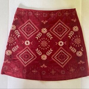 Francesca's Mi Ami || Embroidered A-Line Skirt